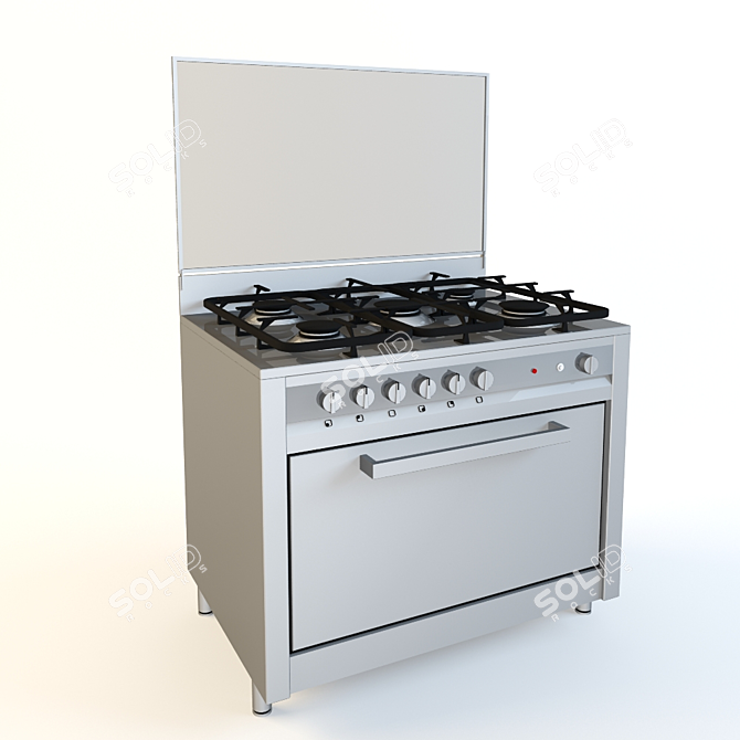 Hotpoint Ariston CP97SE2 Stainless Steel 3D model image 1