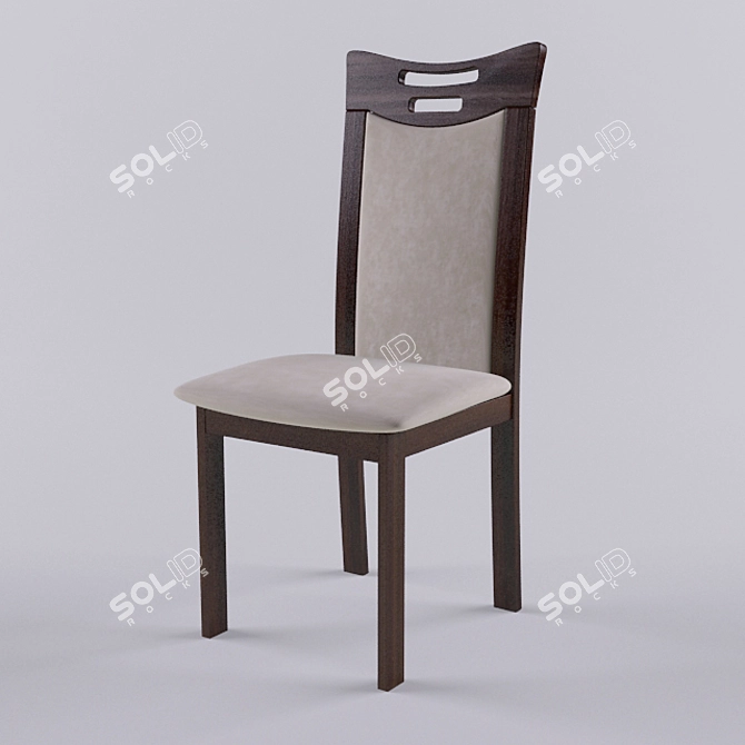 "Elegant Julia Chair 3D model image 1