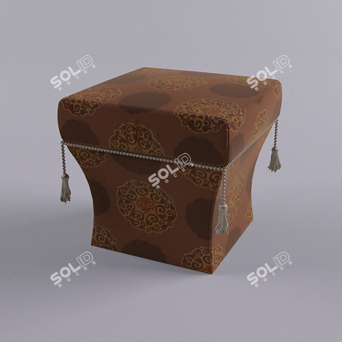 Title: Grilli 190704 Ottoman 3D model image 1