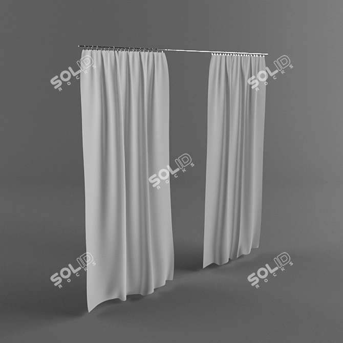 Ethereal Tulle Netting 3D model image 1