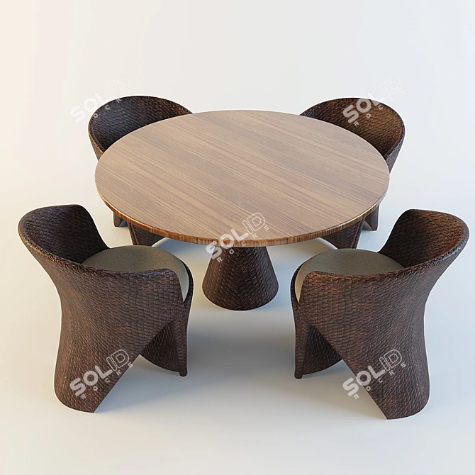 Italian Design: CARABAO C.S1 Chair 3D model image 1