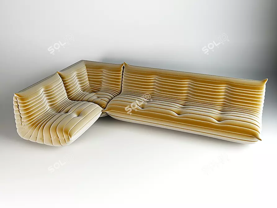 Luxurious Ligne Roset Togo Sofa 3D model image 1