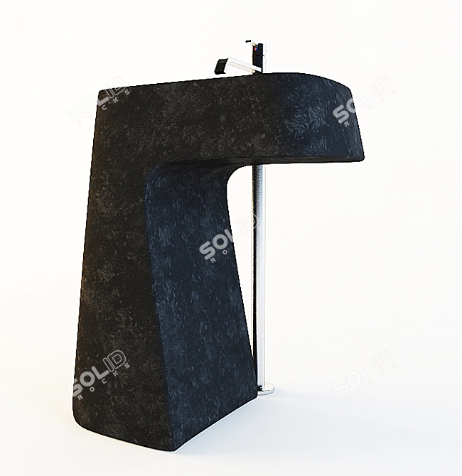 Antonio Lupi PIPA: Luxurious Stone Sink 3D model image 1