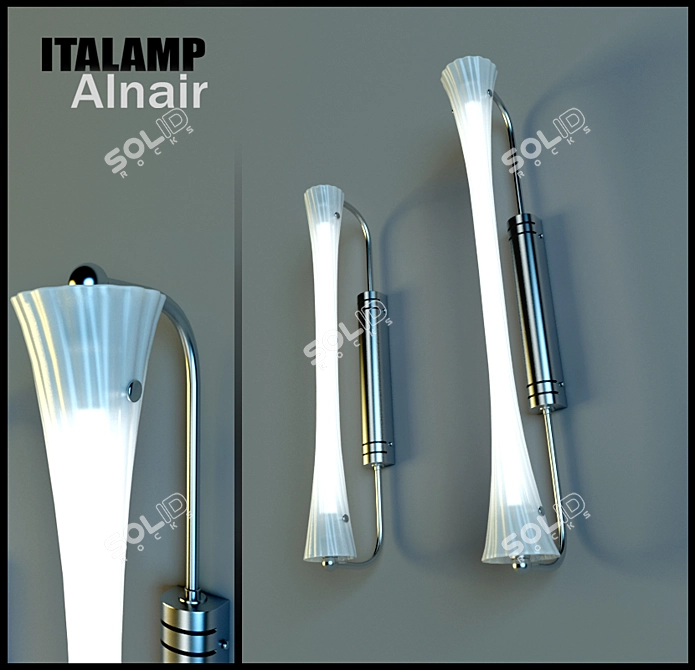 Alnair 3033_45: Glamorous Italian Lighting 3D model image 1