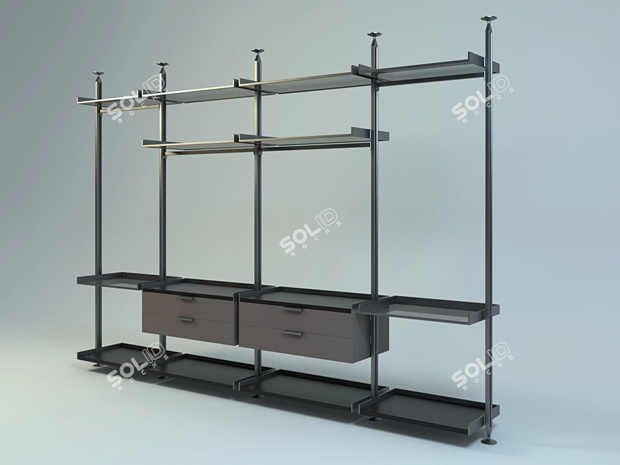 Zenit Wardrobe System 3D model image 1