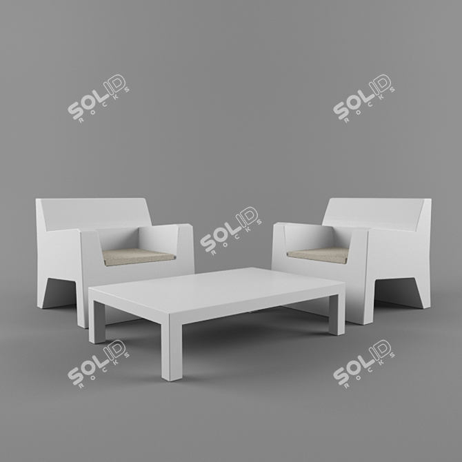 Vibrant Outdoor Furniture by Vondom 3D model image 1