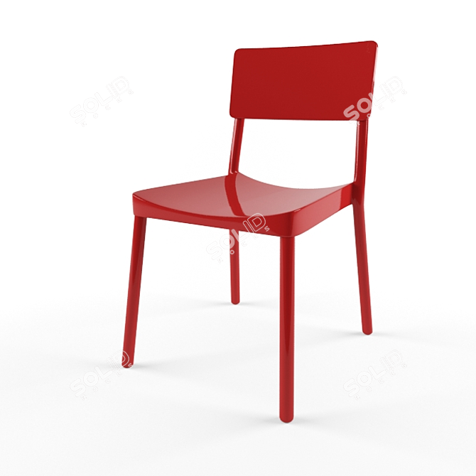 Sleek Lisboa Chair 3D model image 1