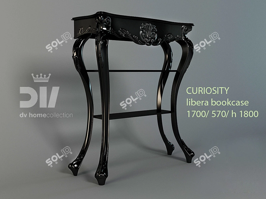 Italian DV Home Curiosity Libera Bookcase 3D model image 1