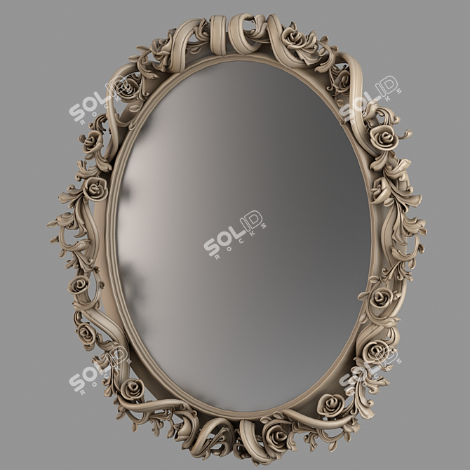 Elegant "Savio Firmino" Mirror 3D model image 1