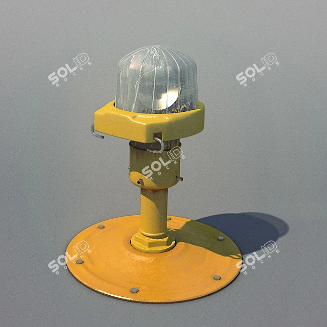 Beacon Lamp: Airport Runway Guide 3D model image 1