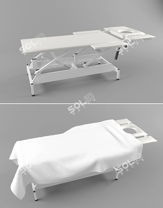 Relax & Recharge: Portable Massage Table 3D model image 1