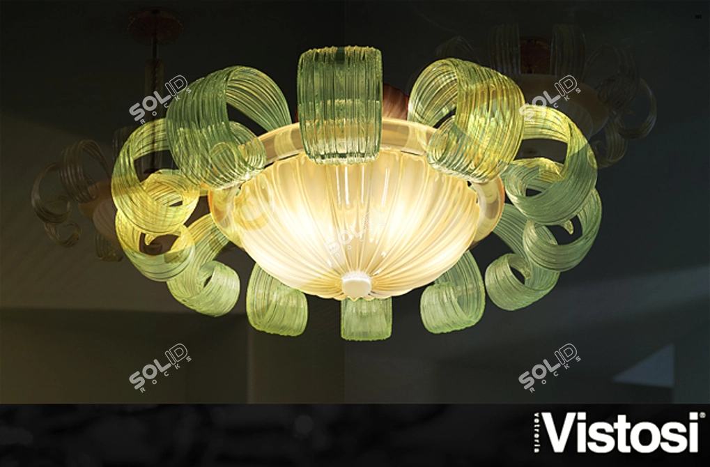 Elegant Vistosi Gloria Pendant Light 3D model image 1