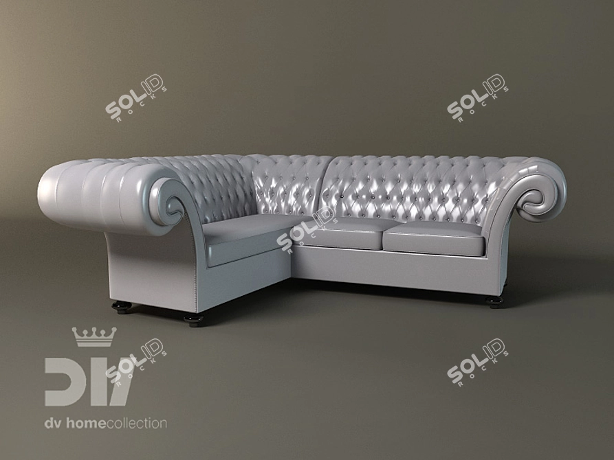 Iconic DV Corner Sofa 3D model image 1