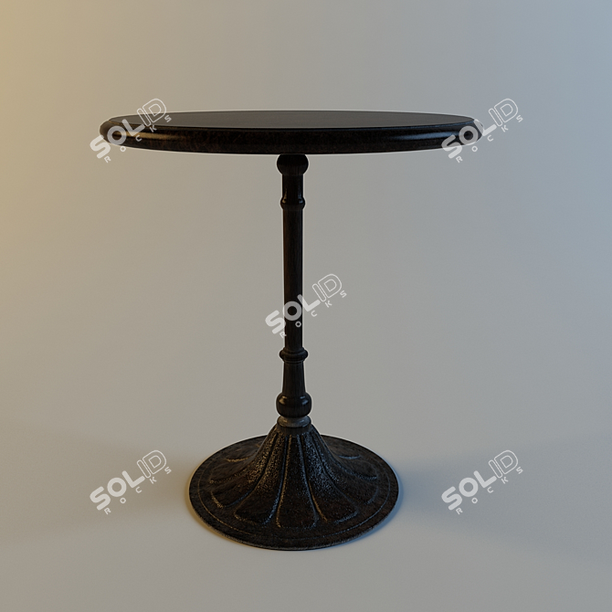 20th C. Chrysanthemum Brasserie Table 3D model image 1