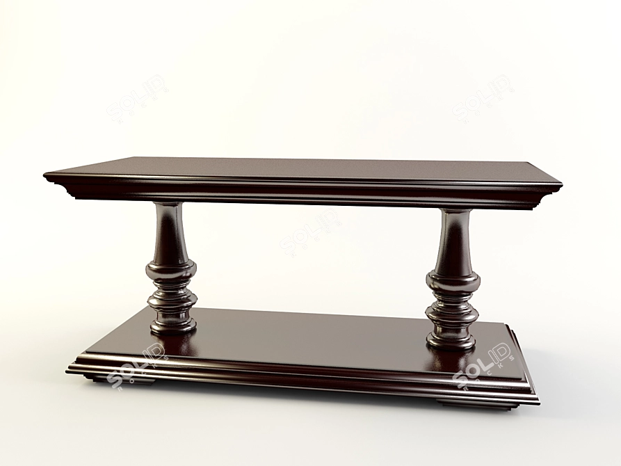 Classic TV Stand | Multi-purpose Furniture 3D model image 1