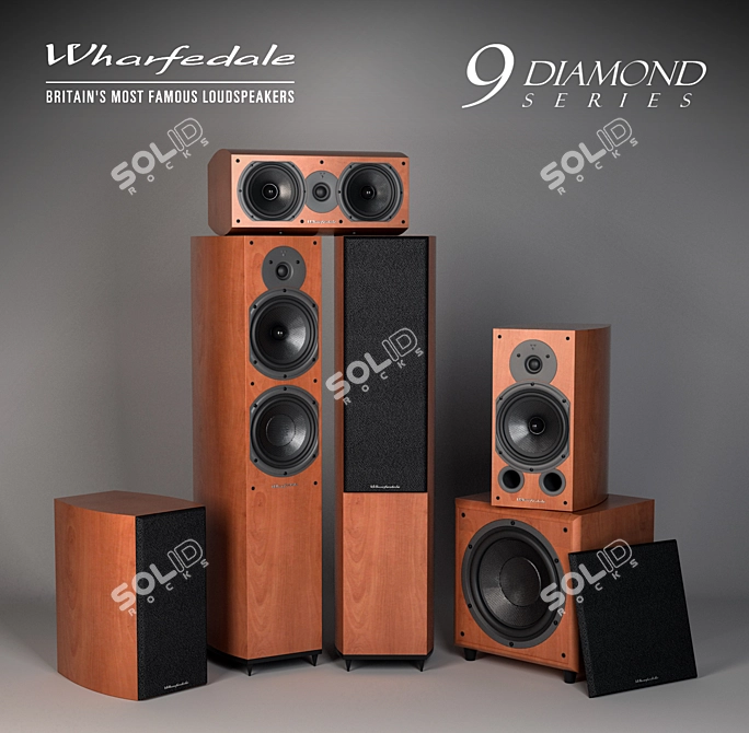 Impeccable Wharfedale Diamond 9 Replica 3D model image 1