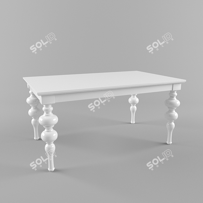 Astor Table: Perfect Size, Stunning Mapping 3D model image 1