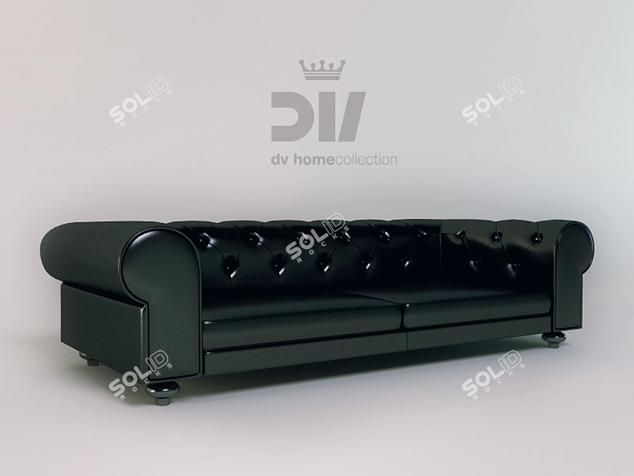 Stylish Home Sofa 3D model image 1