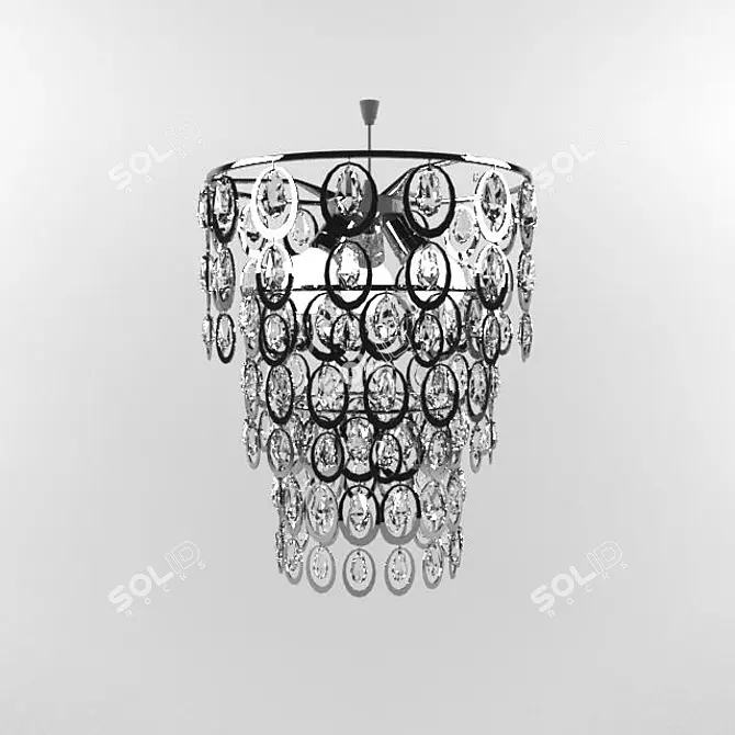 Elegant Vray Chandelier 3D model image 1