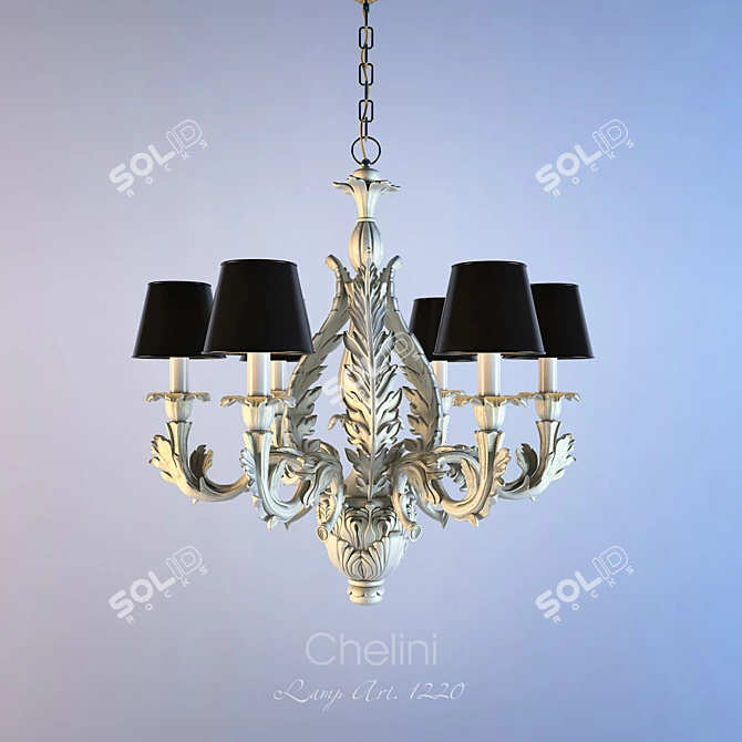 Chelini Art 1220 Lamp 3D model image 1