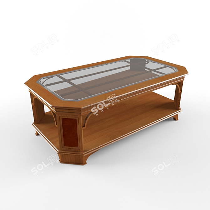 Italian Inspired Coffee Table 3D model image 1