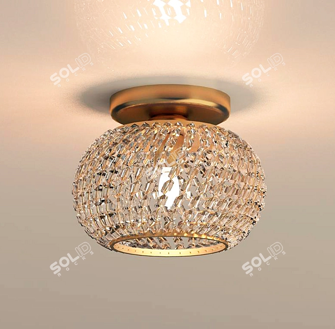 Luxury Gold Ceiling Light by LightStar 3D model image 1