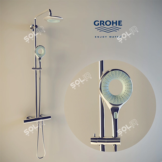 Grohe Rainshower Icon 27429: Next-Gen Shower System 3D model image 1