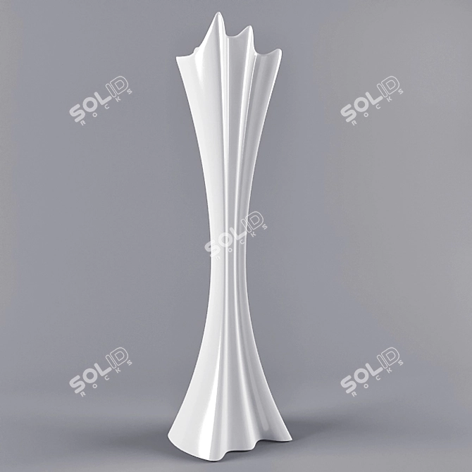 Minimalist Coat Stand: Sipario 3D model image 1