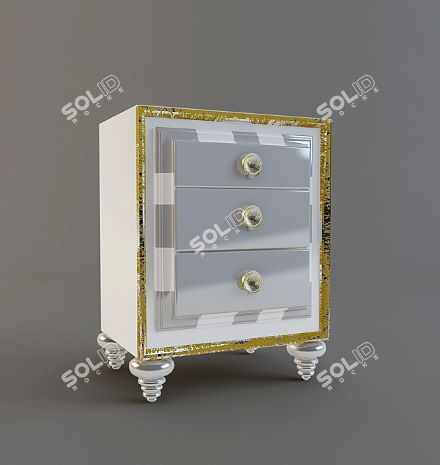 Butterfly Nightstand (58x40x66) 3D model image 1