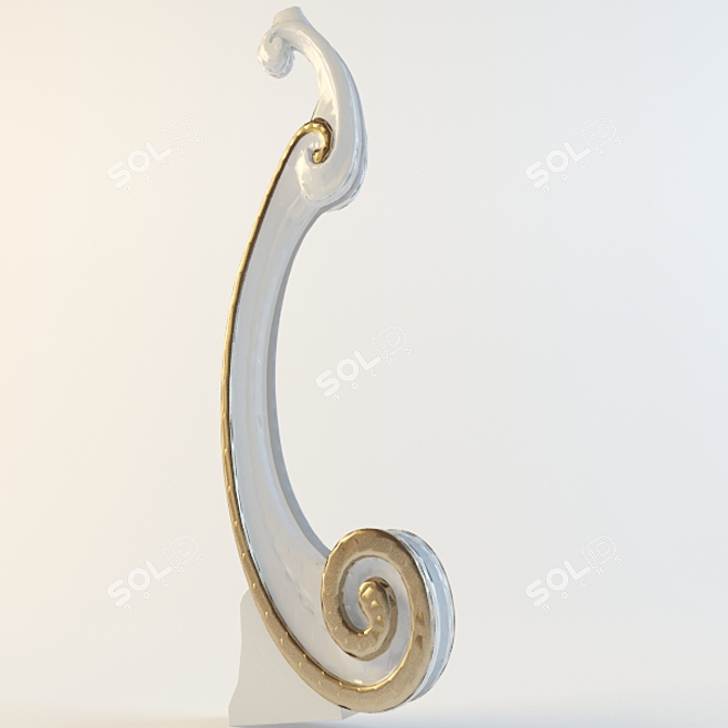 Title: Elegant Balustrade 3D model image 1