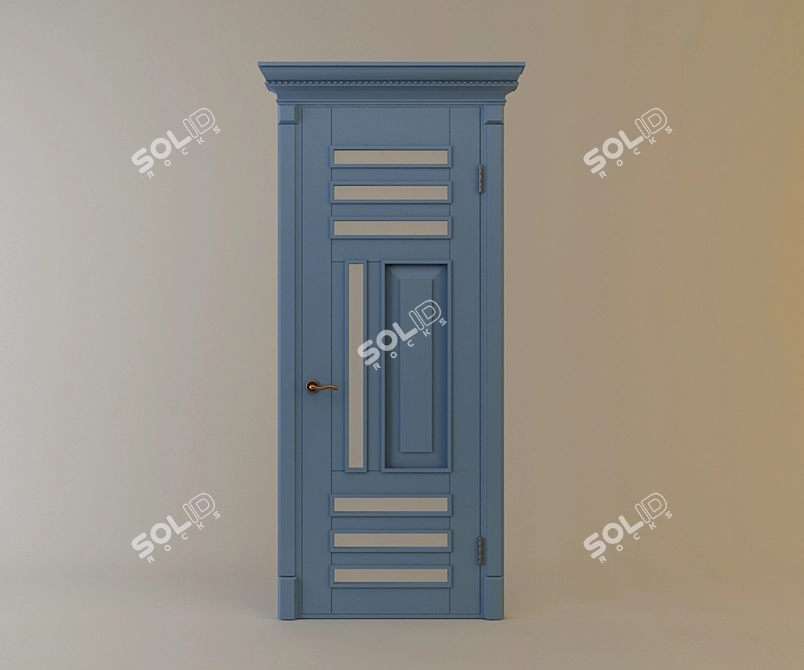 Elegant Entryway Door 3D model image 1