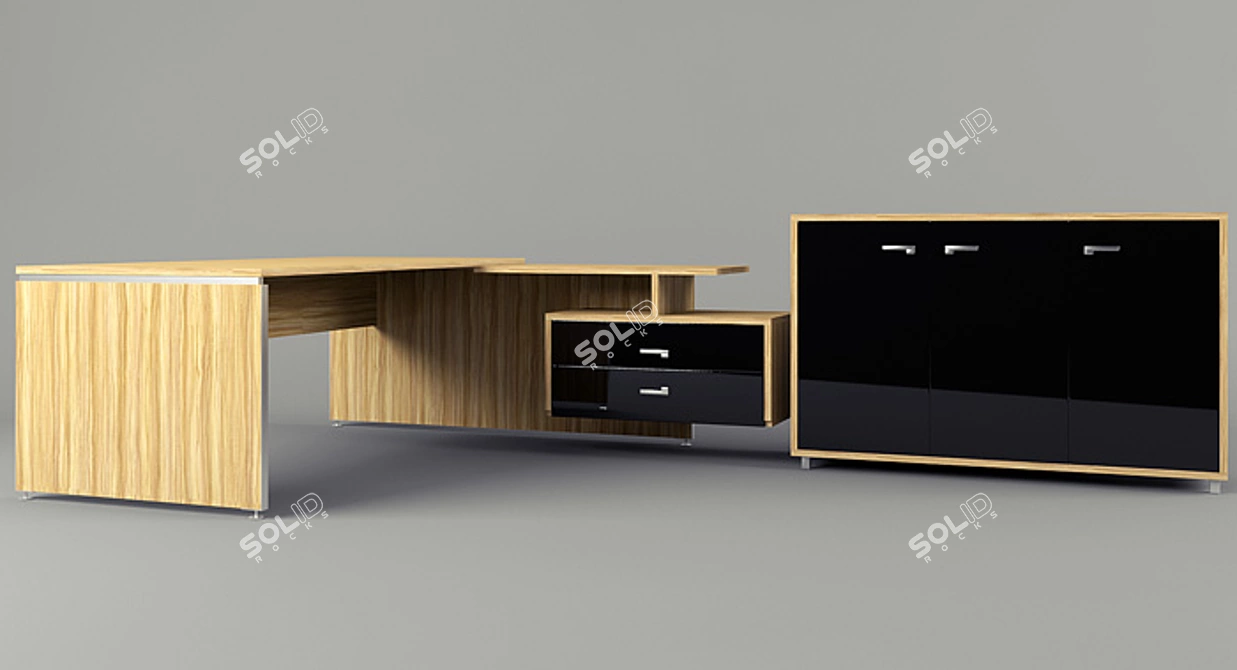 Alliance Office Furniture Set 3D model image 1