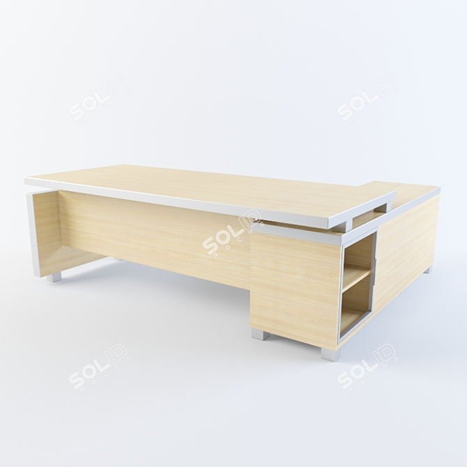 Edvard Wooden Table 3D model image 1