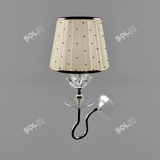 Elegant IL Paralume Marina Wall Sconce 3D model image 1