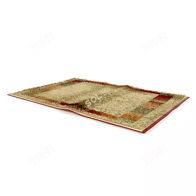 Texture-Rich Carpet 3D model image 1