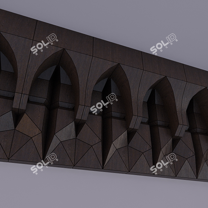 Exquisite Moroccan Stalactite Craft 3D model image 1