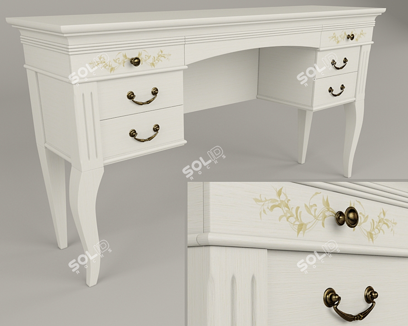 Luxury Vanity Table "Domus 3D model image 1