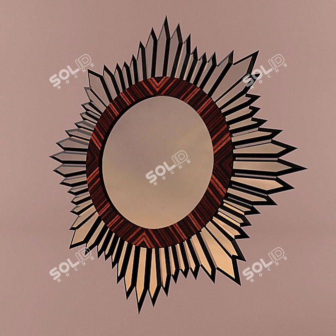 Elegant Reflection: GIORGIO COLLECTION Mirror 3D model image 1