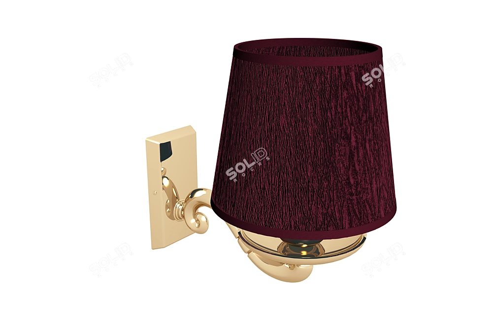 Title: Customizable Wall Sconce 3D model image 1