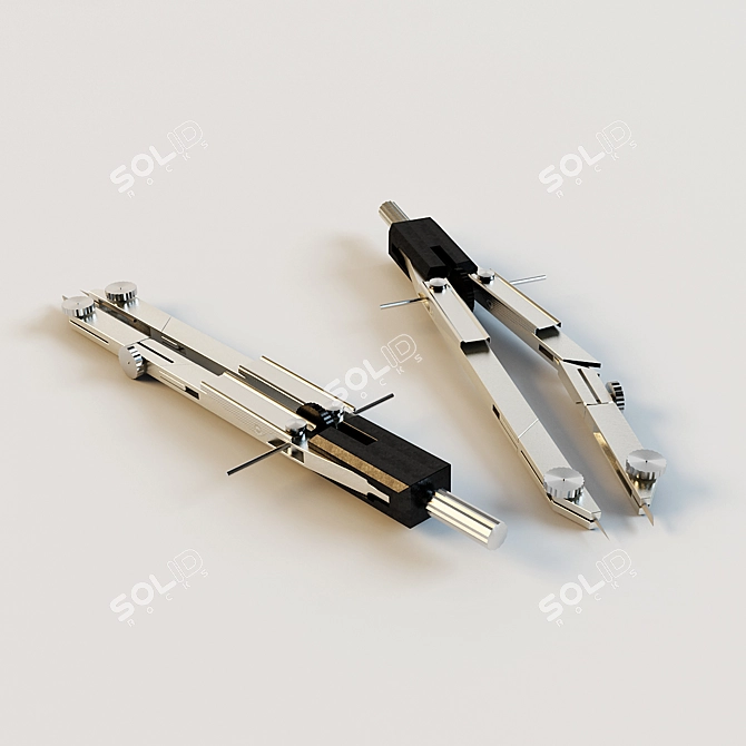 KOH-I-NOOR Set of Compasses: Precision Dividers 3D model image 1