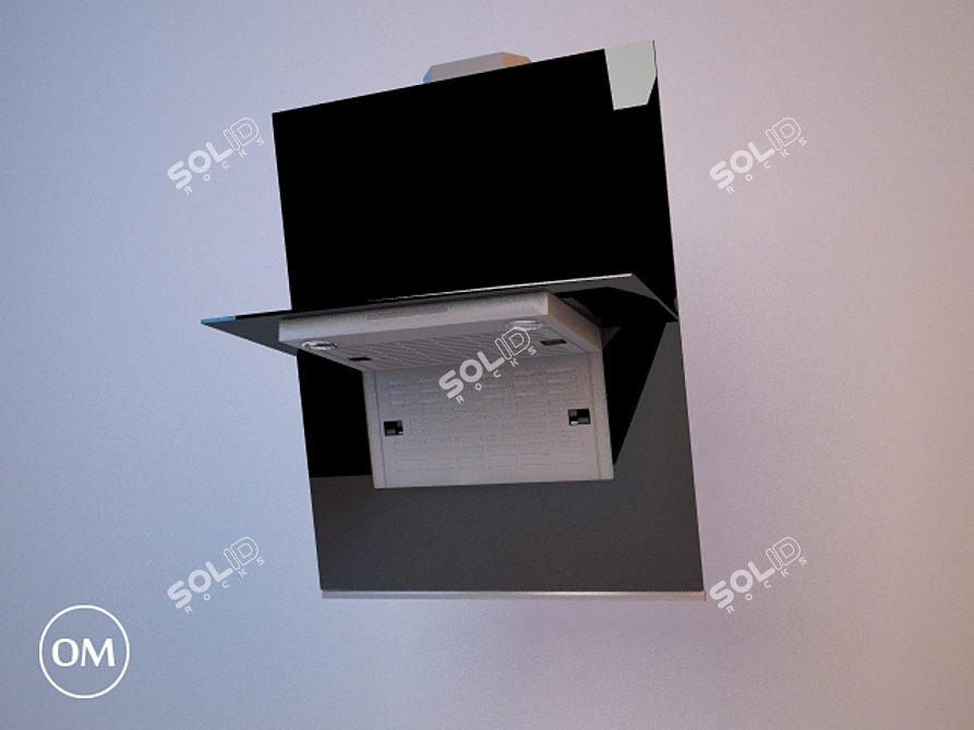 90cm Wide Modern "OM" Ego Shelf 3D model image 1