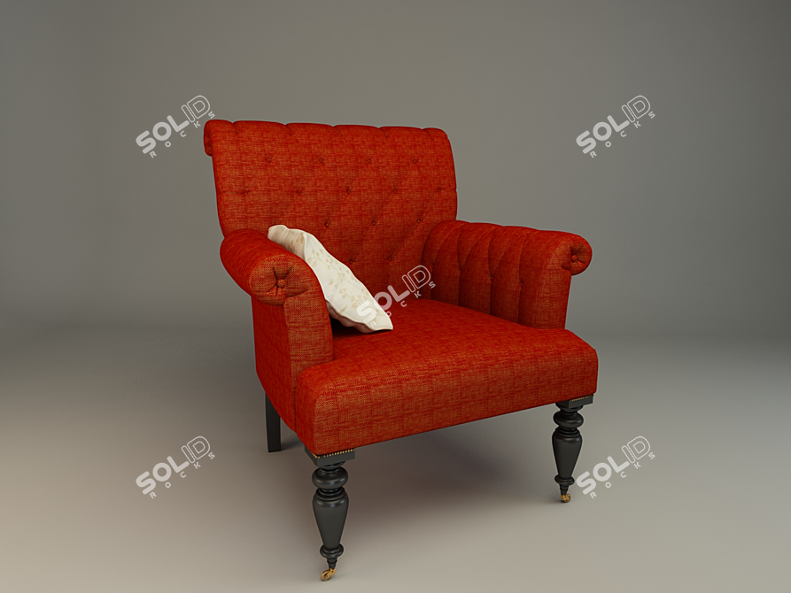 Cozy Comfort Armchair 3D model image 1