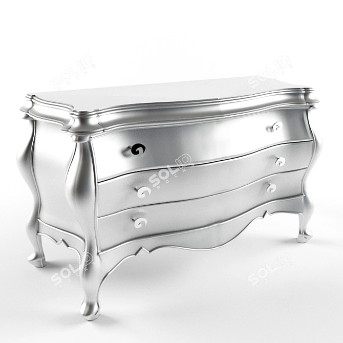 Elegant Italian Style Dresser 3D model image 1