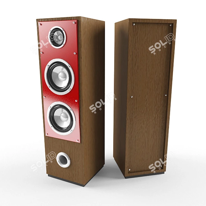 Handmade Sound Column 3D model image 1