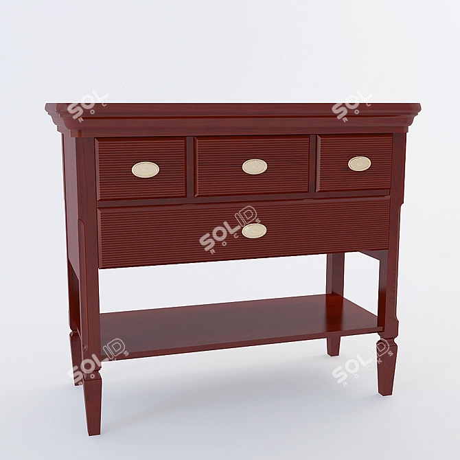 Elegant CAVIO Console: MARIA SILVA 3D model image 1