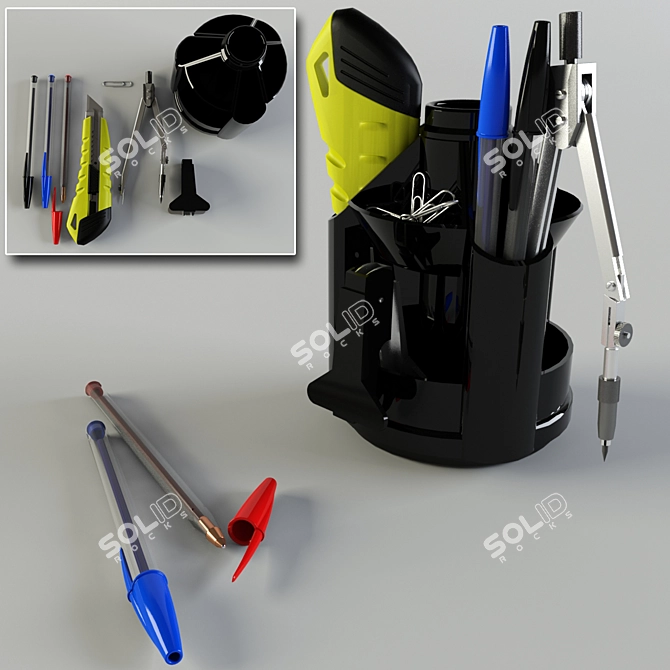 Essential Writing Kit 3D model image 1