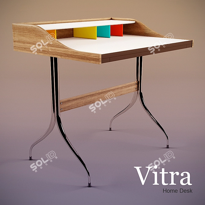 Modern Loft Home Desk by Vitra 3D model image 1