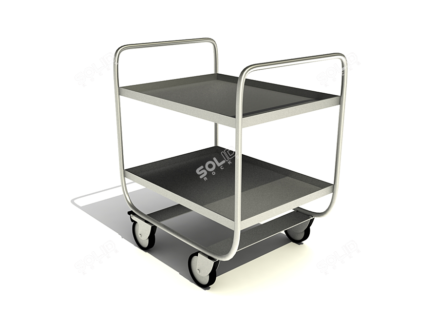 Title: Sleek Foldable Carriage 3D model image 1