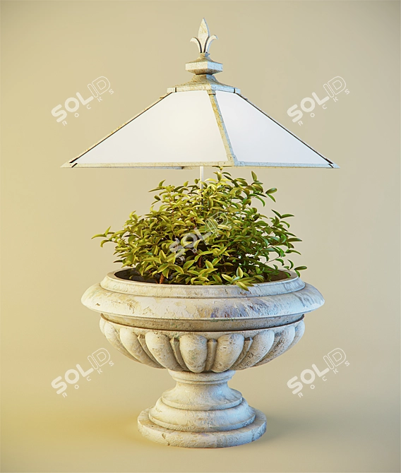 Handmade Multifunctional Lamp 3D model image 1