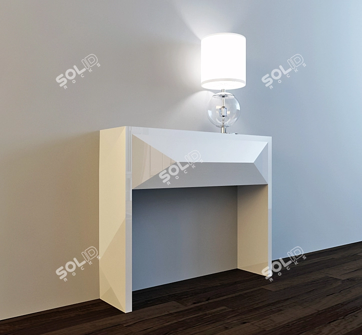 Custom Laminate Console 3D model image 1